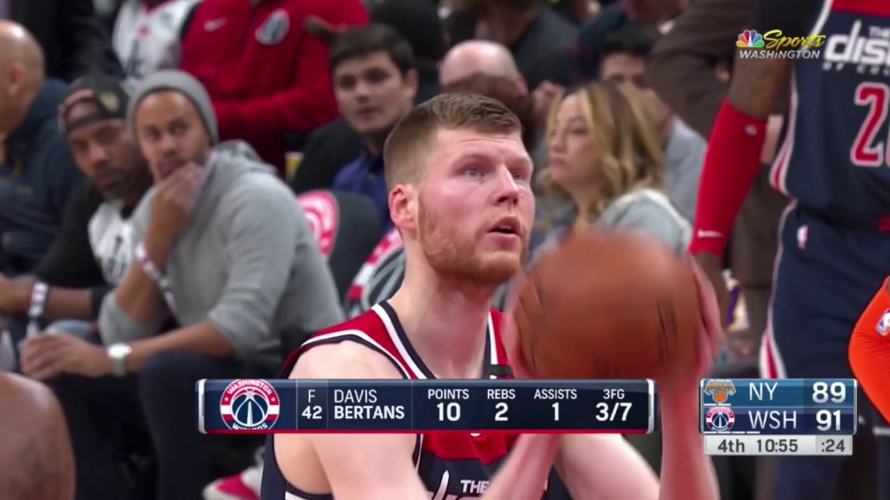 Davis Bertans vs Knicks: 11 pts, 2 reb, 3 ast HIGHLIGHTS 2019/2020 Season [10.03.20.]