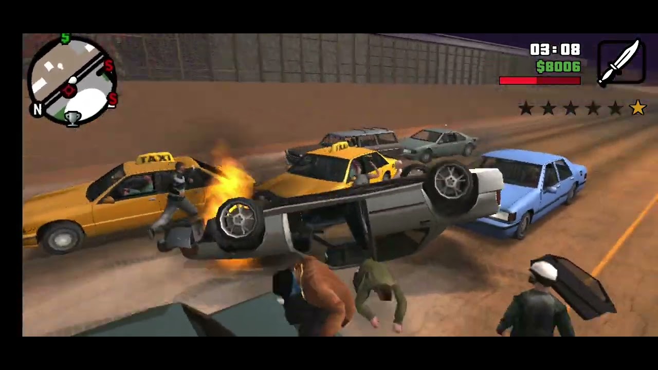 gta sa funny traffic