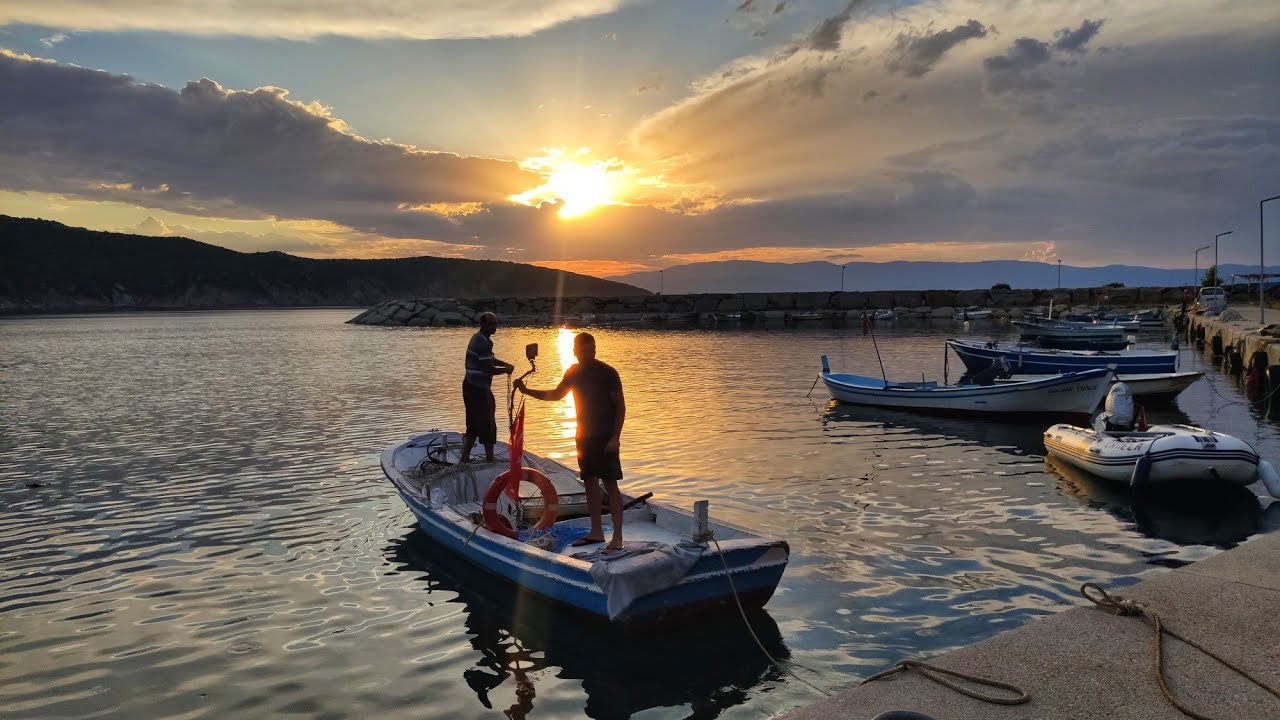 Doğanlar Köyü - Erdek- Balık tutup kano yaptım efsane karavan kampı