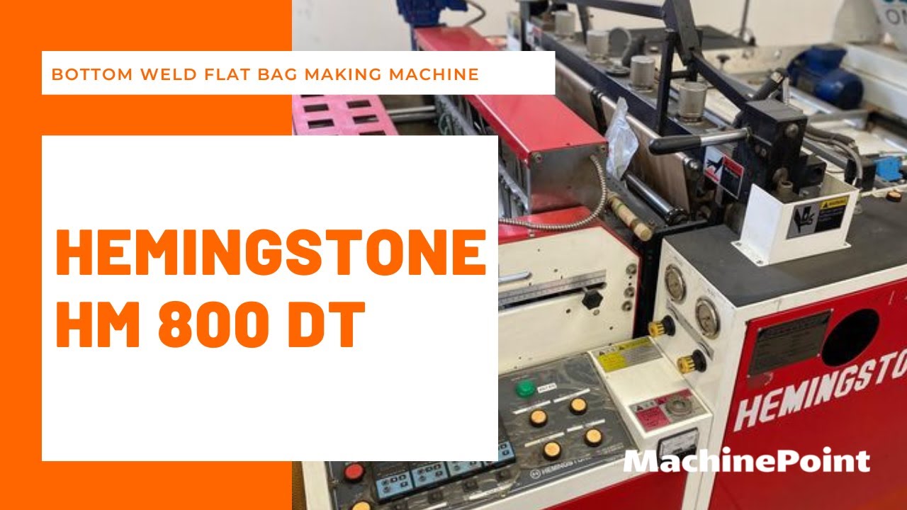 HEMINGSTONE HM 800 DT Bottom weld flat bag making machine | HEMINGSTONE Machines