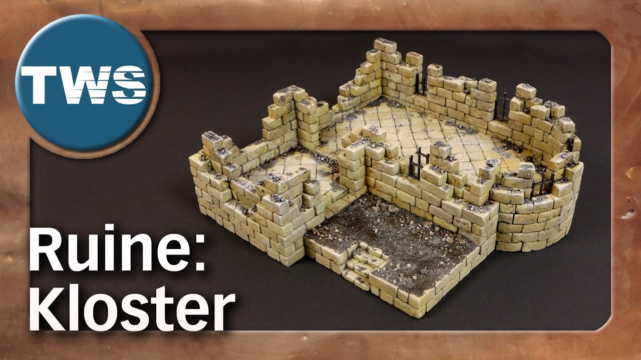 Tutorial: Kloster-Ruine aus Hartschaum (Kirche, Mordheim, Frostgrave,Gelände, Fantasy,Tabletop,TWS)