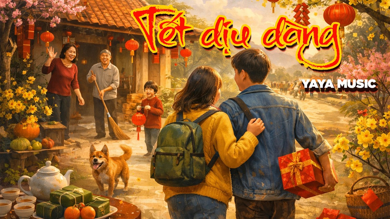 Tết Dịu Dàng – Yaya Music | Official Lyrics Video | Nhạc Tết Nhẹ Nhàng, Chữa Lành Cảm Xúc