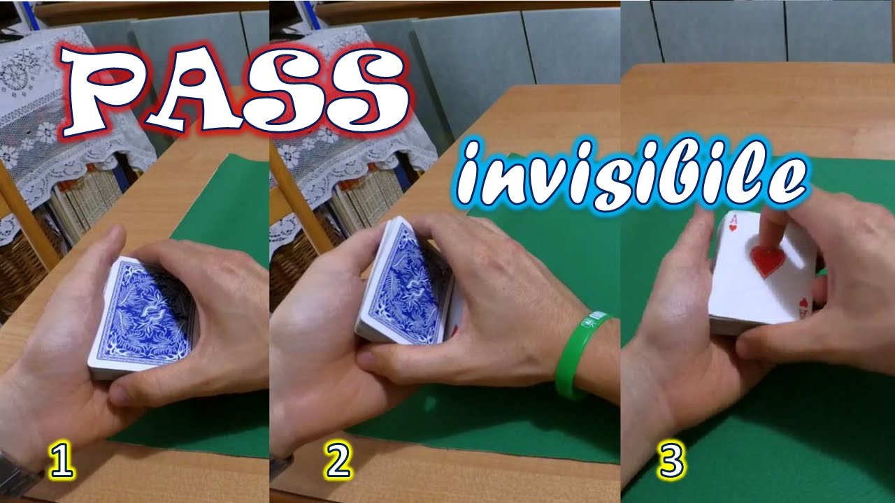 MAGIA: TURNOVER PASS | Pass Semplice e INVISIBILE | controllare una carta in cima TURN OVER PASS