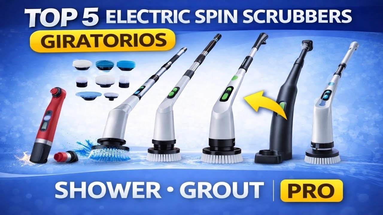 TOP 5 Electric Spin Scrubbers for Bathroom (Shower & Grout) | Budget → PRO | Amazon