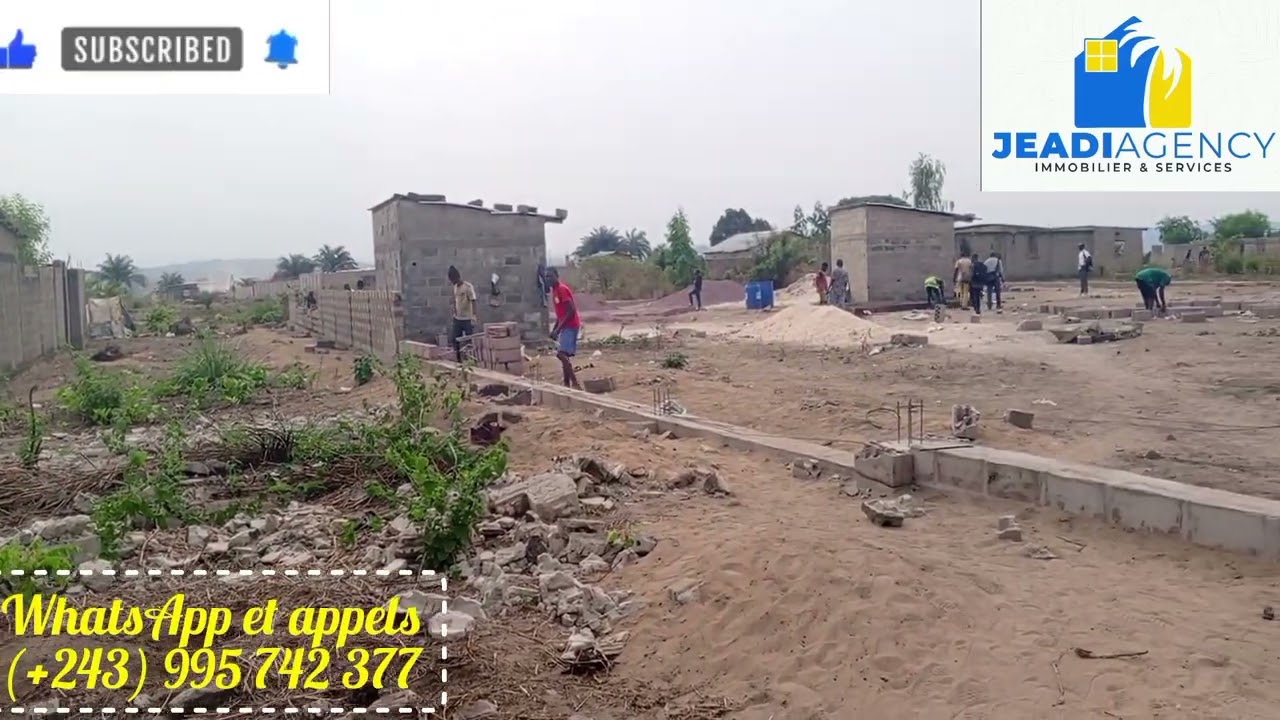 DES TERRAINS CADASTRÉS À VENDRE À NDJILI BRASSERIE 20/20m À 7000$