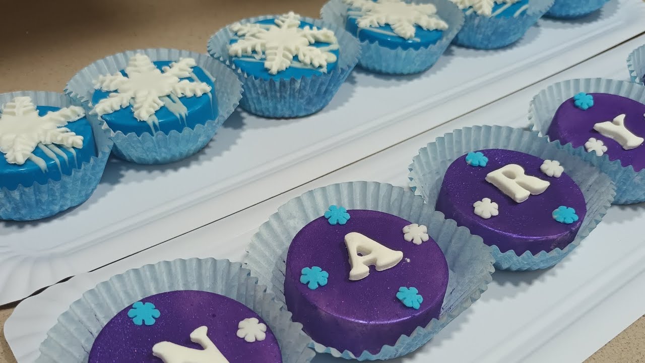 2 formas de TEÑIR Dulces de CHOCOLATE 🍫 para temática de la película #FROZEN