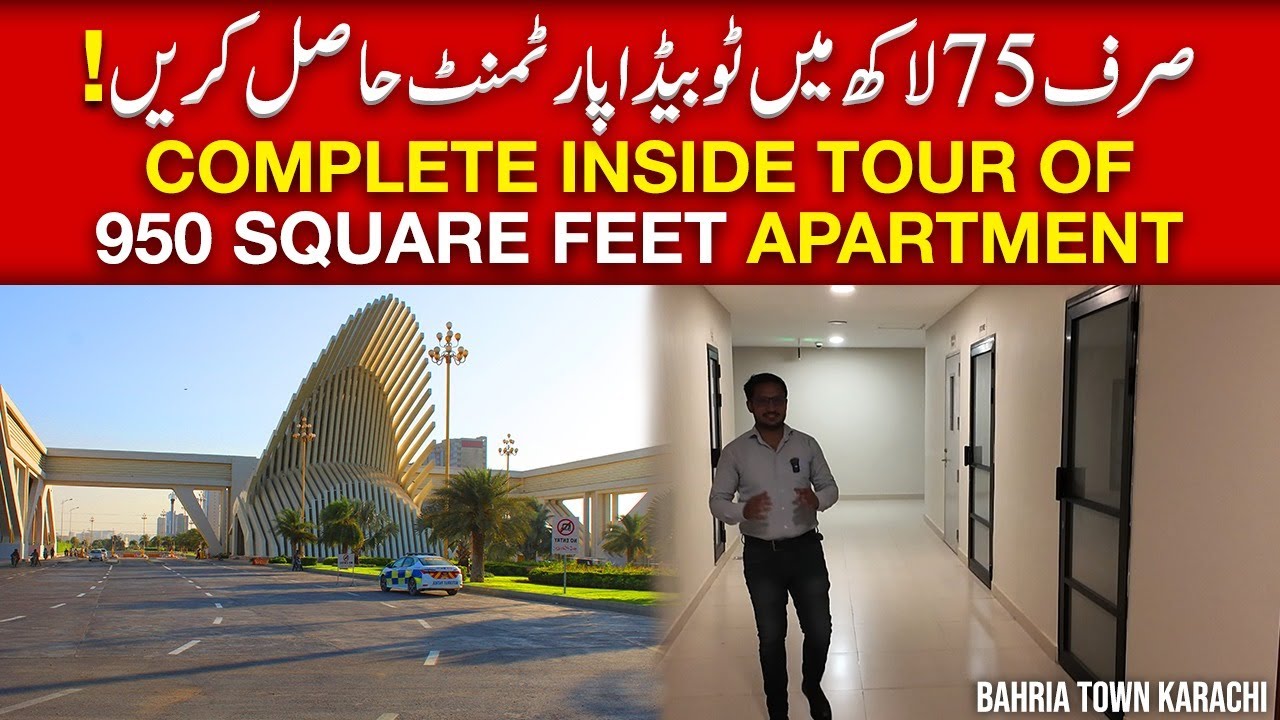 🏢 Get a 2-Bedroom Apartment for Just 75 Lakhs! 🏠✨ Inside Tour of 950 Sq Ft | Bahria Town Karachi 🌆