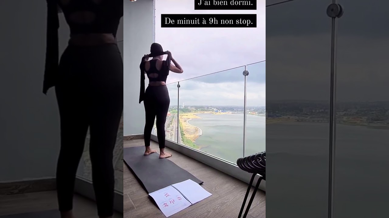 Nana wax maureen ayite en mode sport dans son appartement de luxe