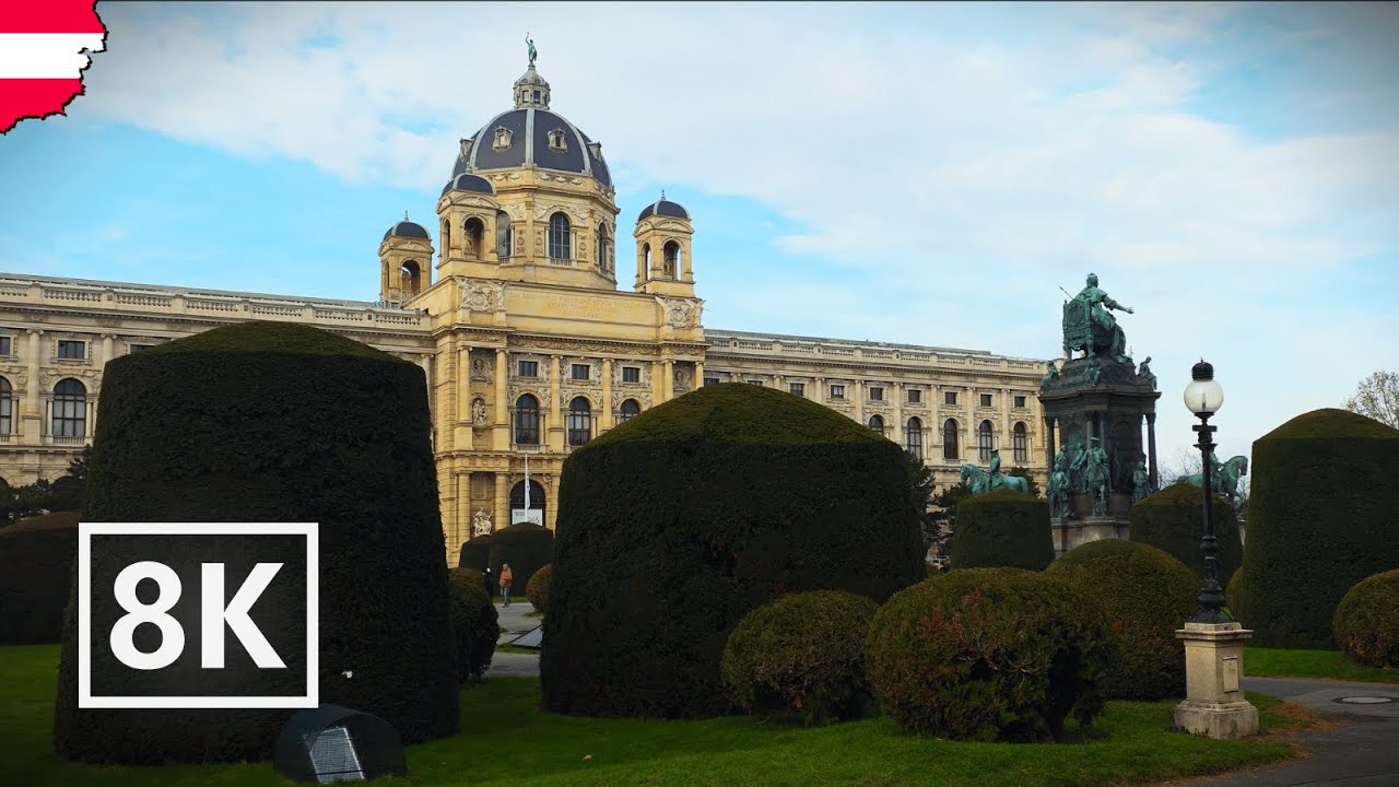 Vienna City Ambience 8K: Silent Walking Tour through Imperial Streets