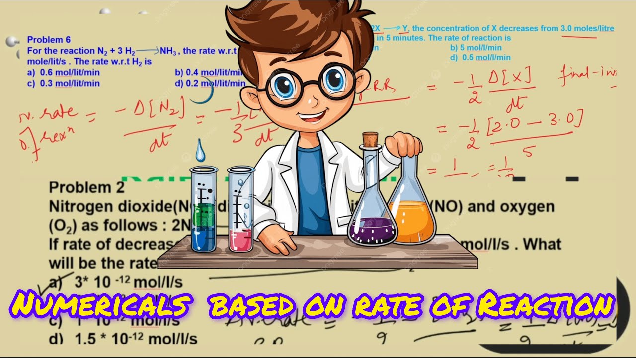 | Numericals based on rate of Reaction | Class12 | JEE | CSIR | NEET | B.Sc |