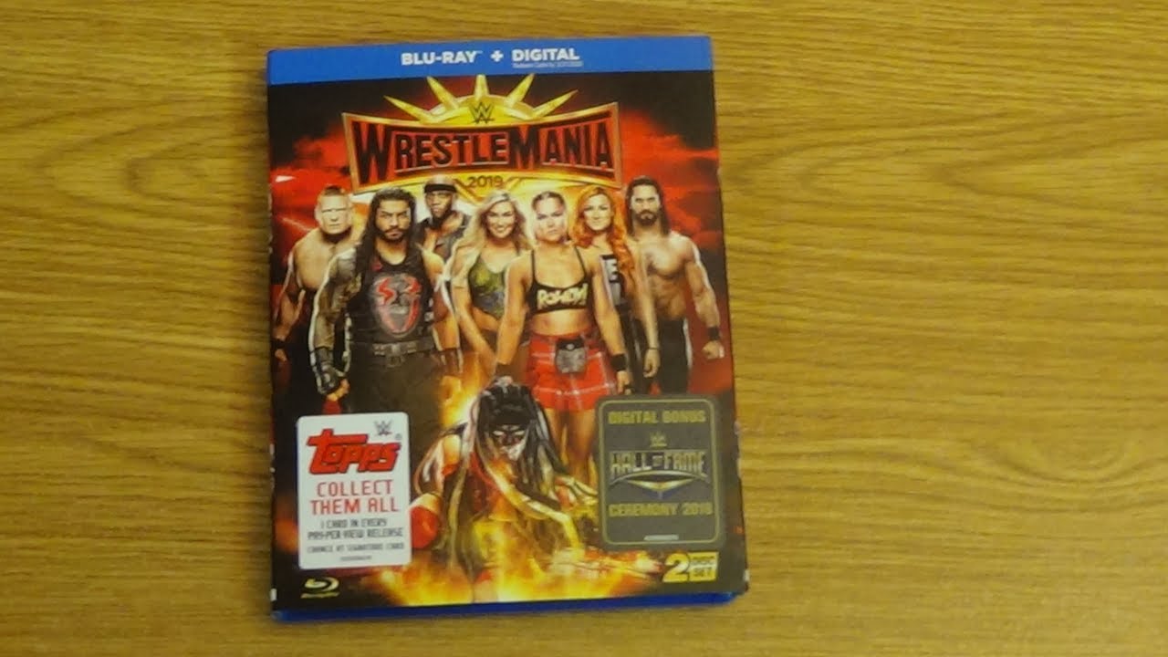 WWE WrestleMania 35 (blu-ray pickup and unboxing)