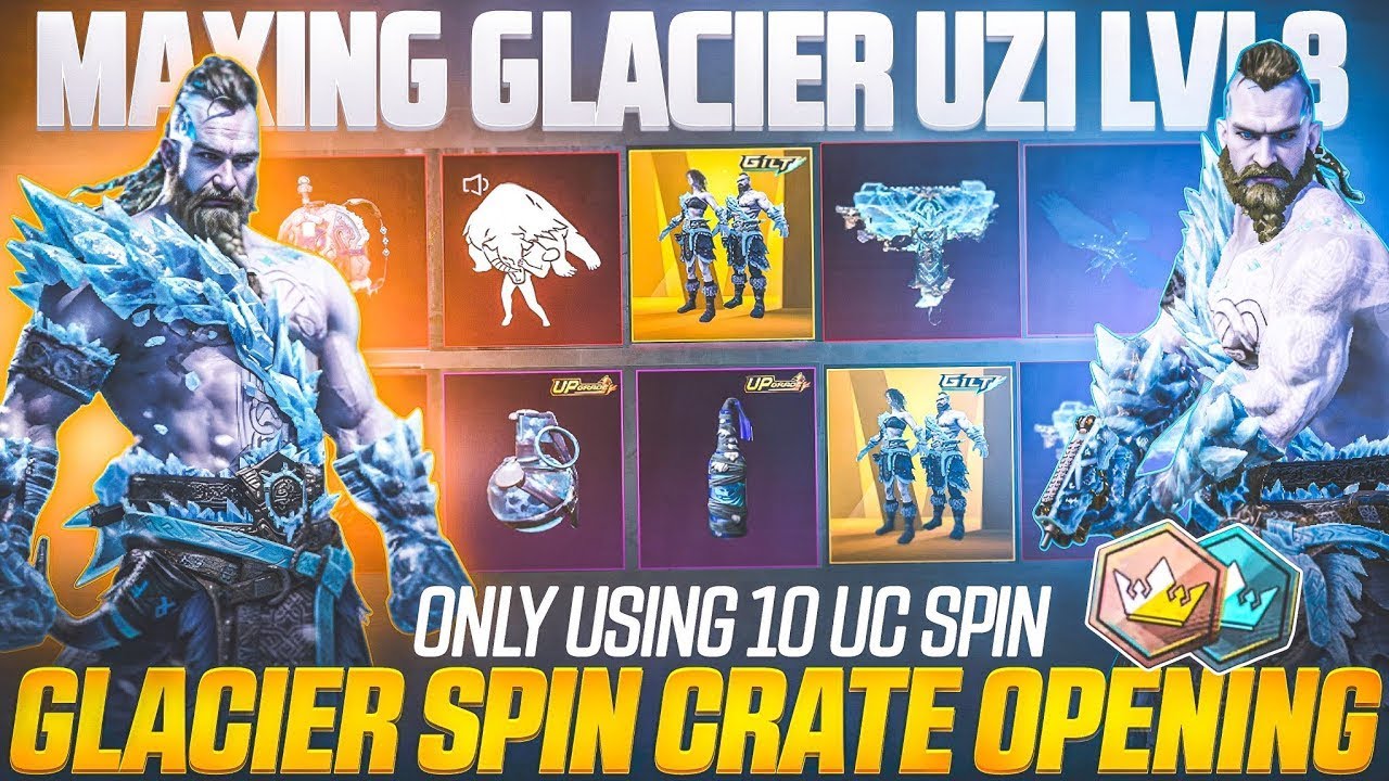Maxing Out AKM & UZI | Arctic Conqueror Set Spin Crate Opening | 10 UC Trick For Arctic Conqueror 🔥