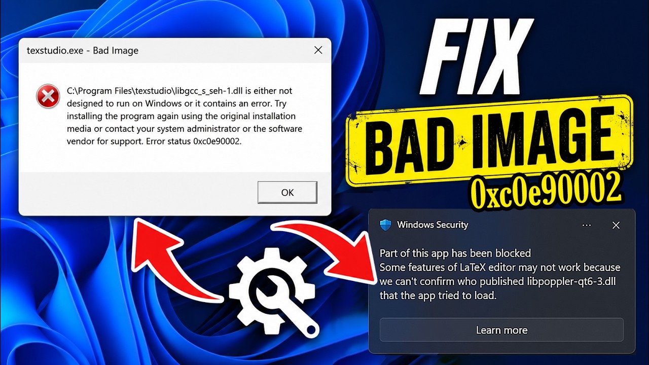 How to Fix Bad Image Error | 'Part of This App Has Been Blocked' in Windows 11