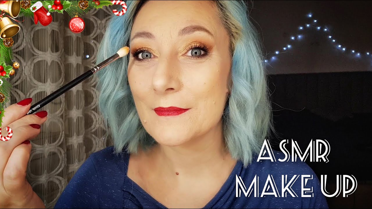 GRWM:Novogodišnji look uz isprobavanje novih make up stvarčica/whispering,tingly sounds/