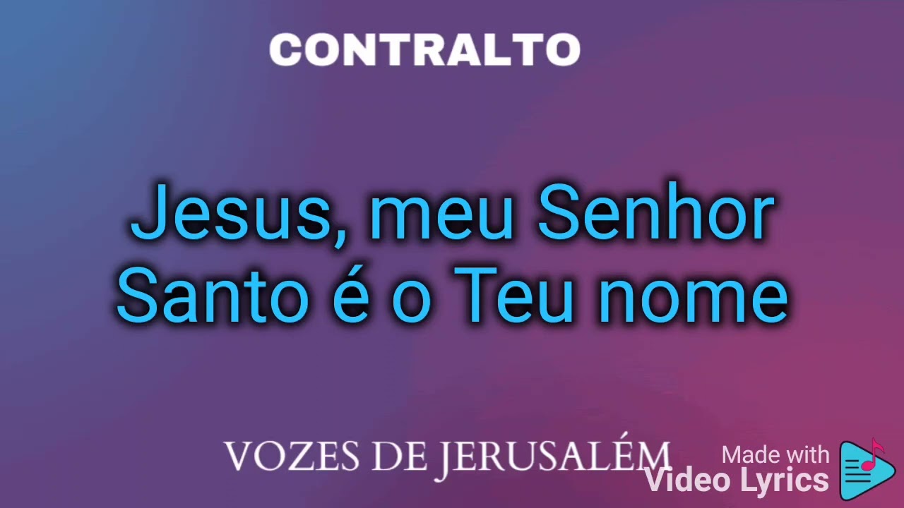 TUDO PRA MIM TU ÉS-CONTRALTO