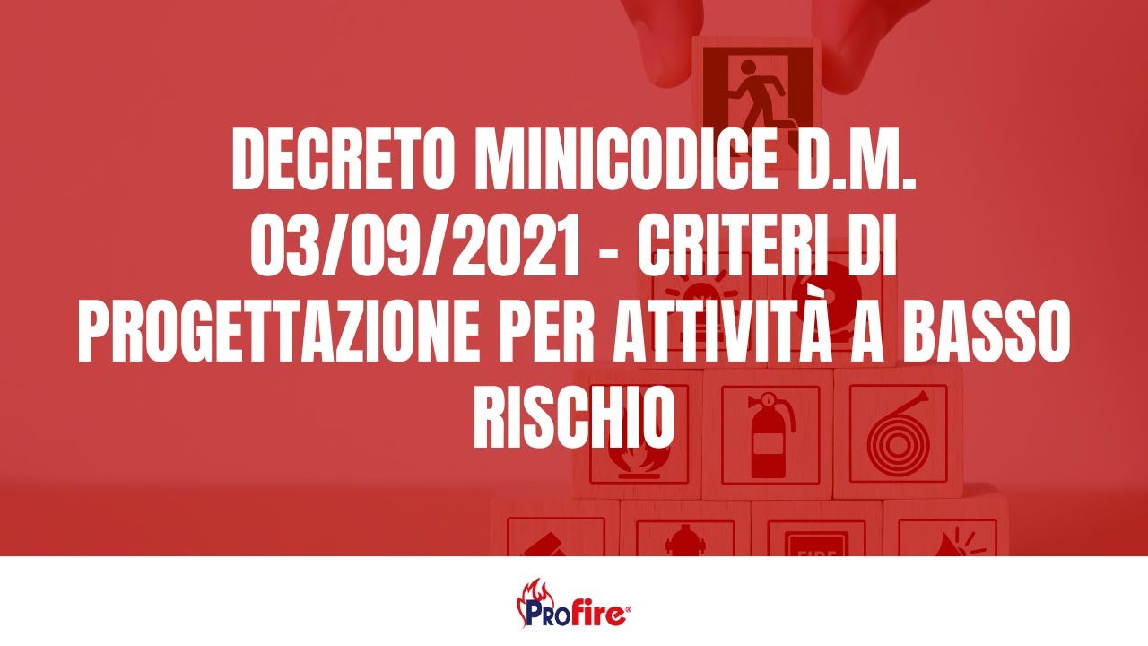 Decreto minicodice D.M. 03/09/2021 - Roma 9 aprile 2024
