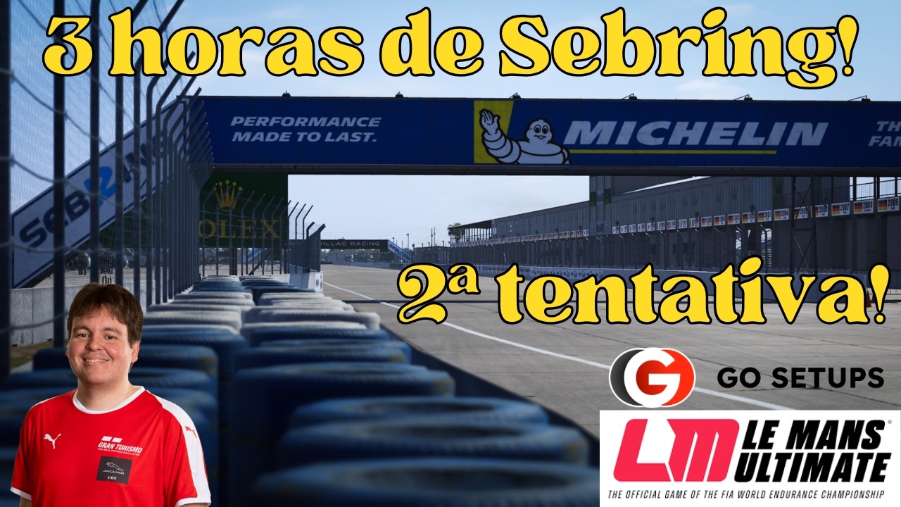 Le Mans Ultimate - 3 Hours of Sebring! Testando nova estratégia! !gosetups !gênio  (PT/BR - ENG)