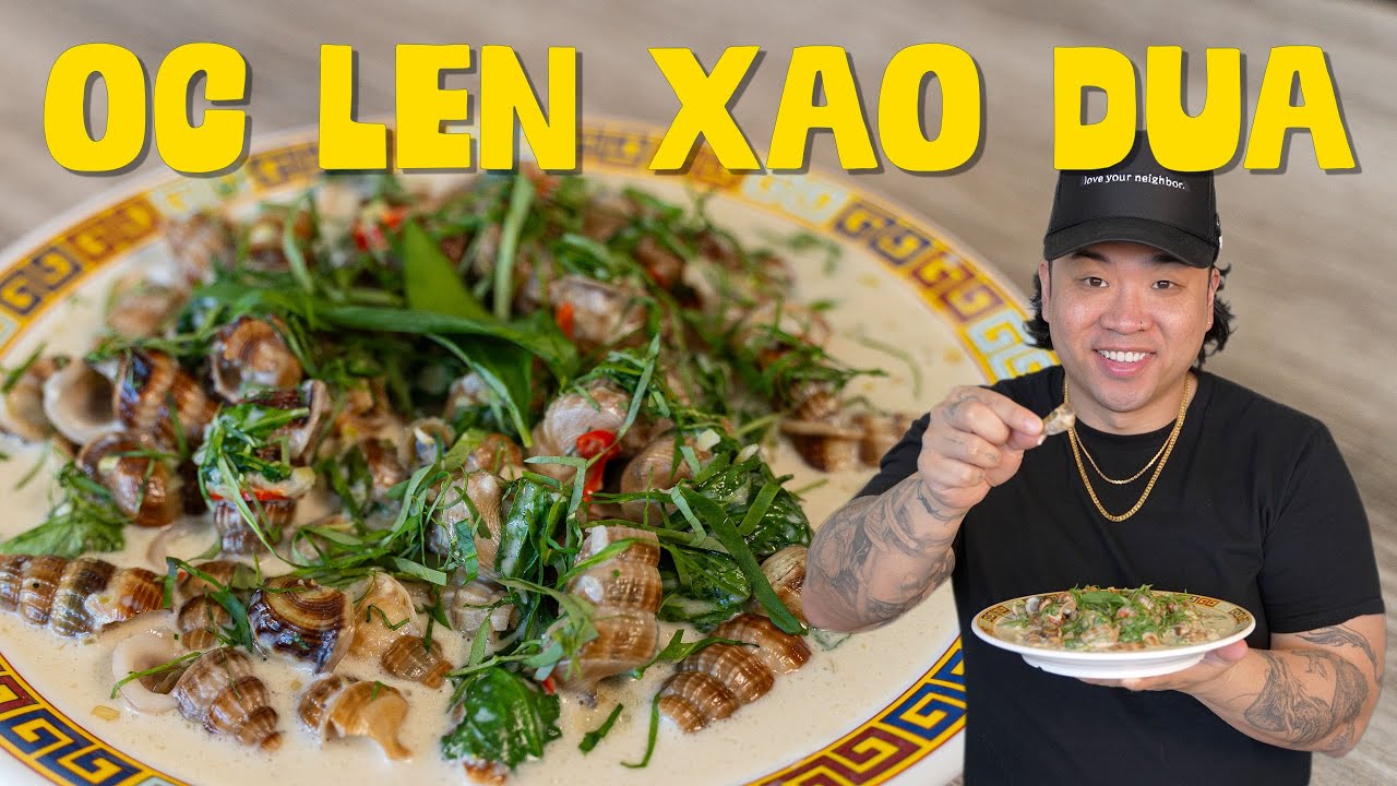 How to Make: Oc Len Xao Dua / Stir Fried Sea Snails in Coconut Milk