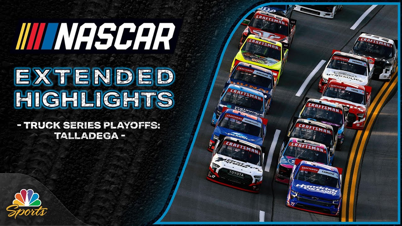 Craftsman Truck Series 2025: Talladega playoff race | EXTENDED HIGHLIGHTS | Motorsports on NBC