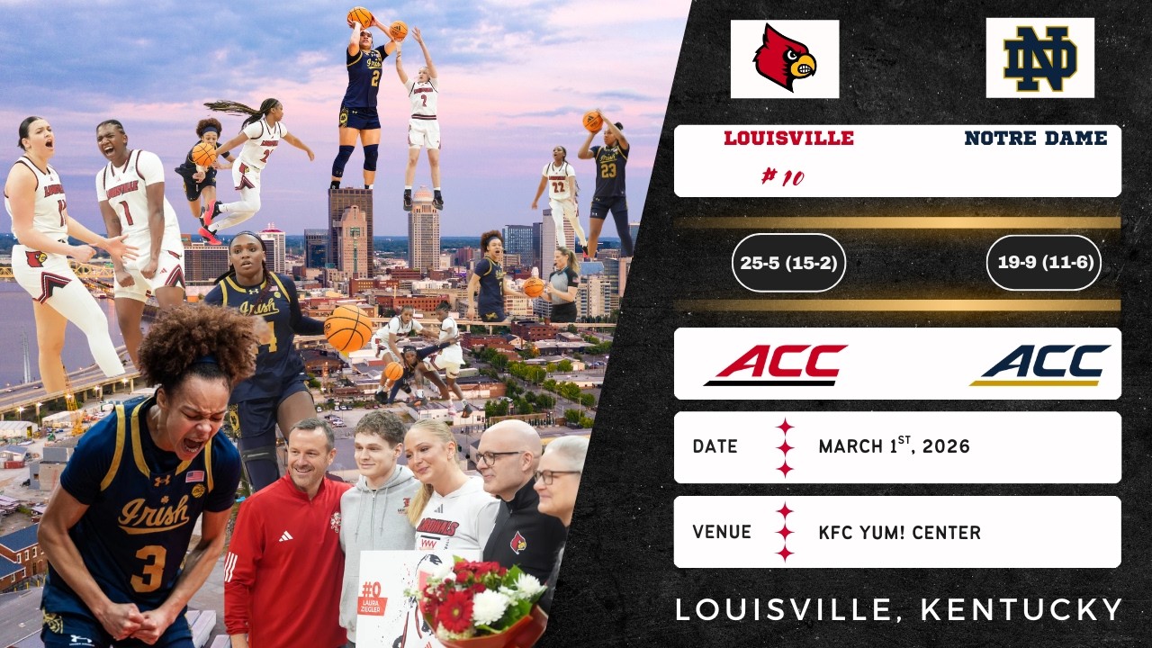 No. 10 Louisville vs Notre Dame | ACC | 3.1.26