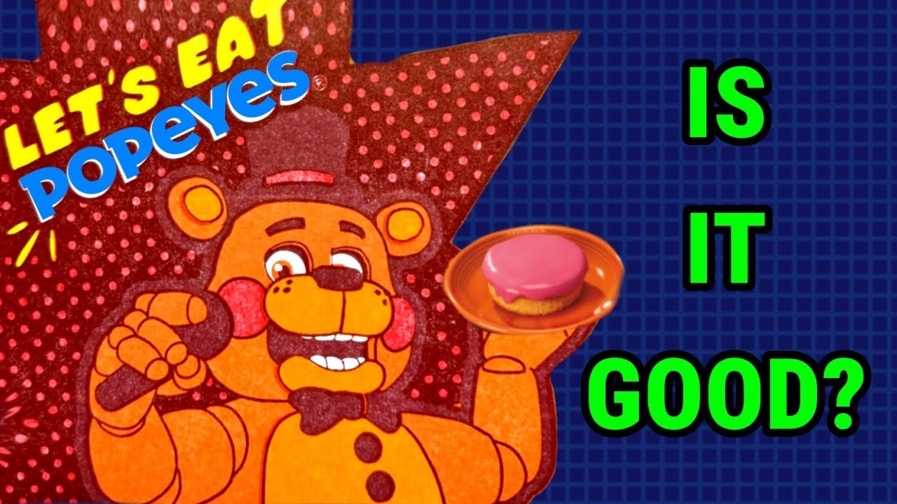 Does the FNAF x Popeyes Meal Taste Good? | Popeyes x FNAF Freddy Fazbear Deluxe Meal Review