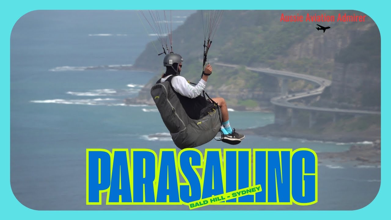 PARASAILING action at Stanwell Tops AUSTRALIA