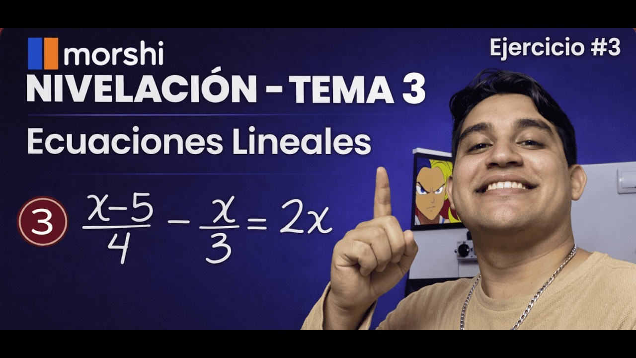 Ecuaciones Lineales Paso a Paso | Nivelación Matemática | Ej 3 Explicado