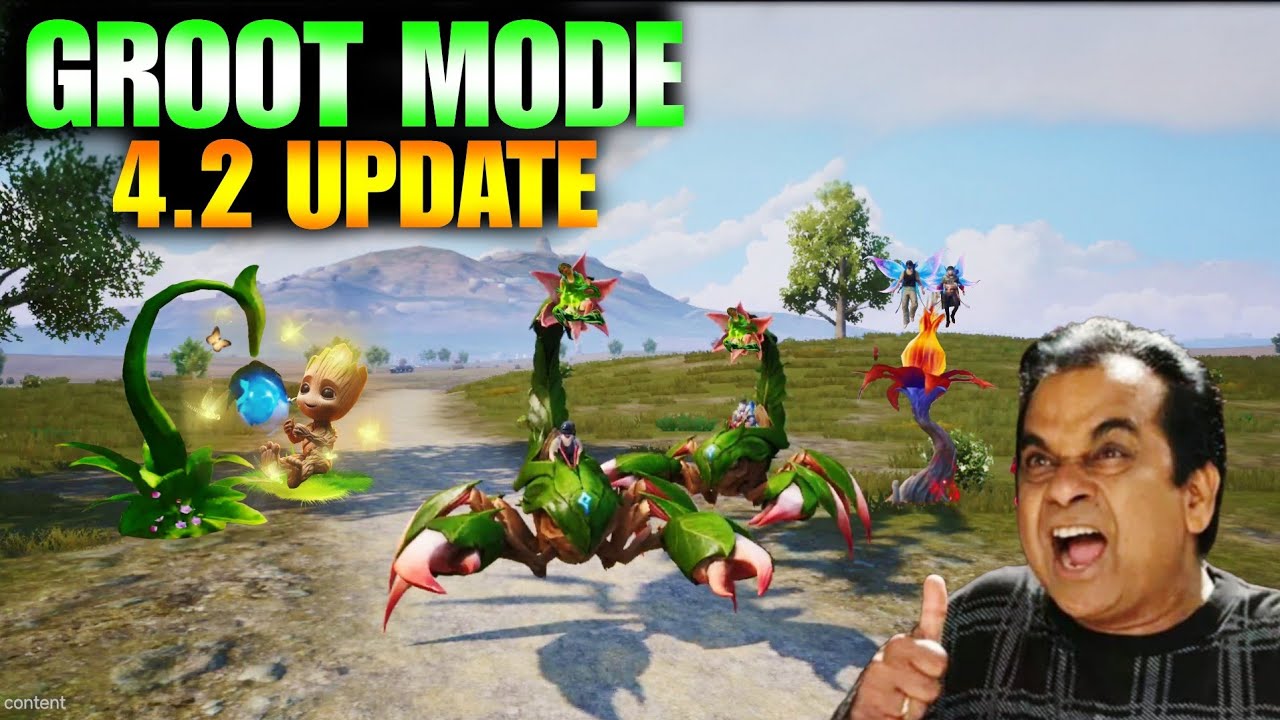 Finally 4.2 Update Is Here | New Groot Power And Scorpions Vehicles | new Tree Map - Bgmi Gameplay