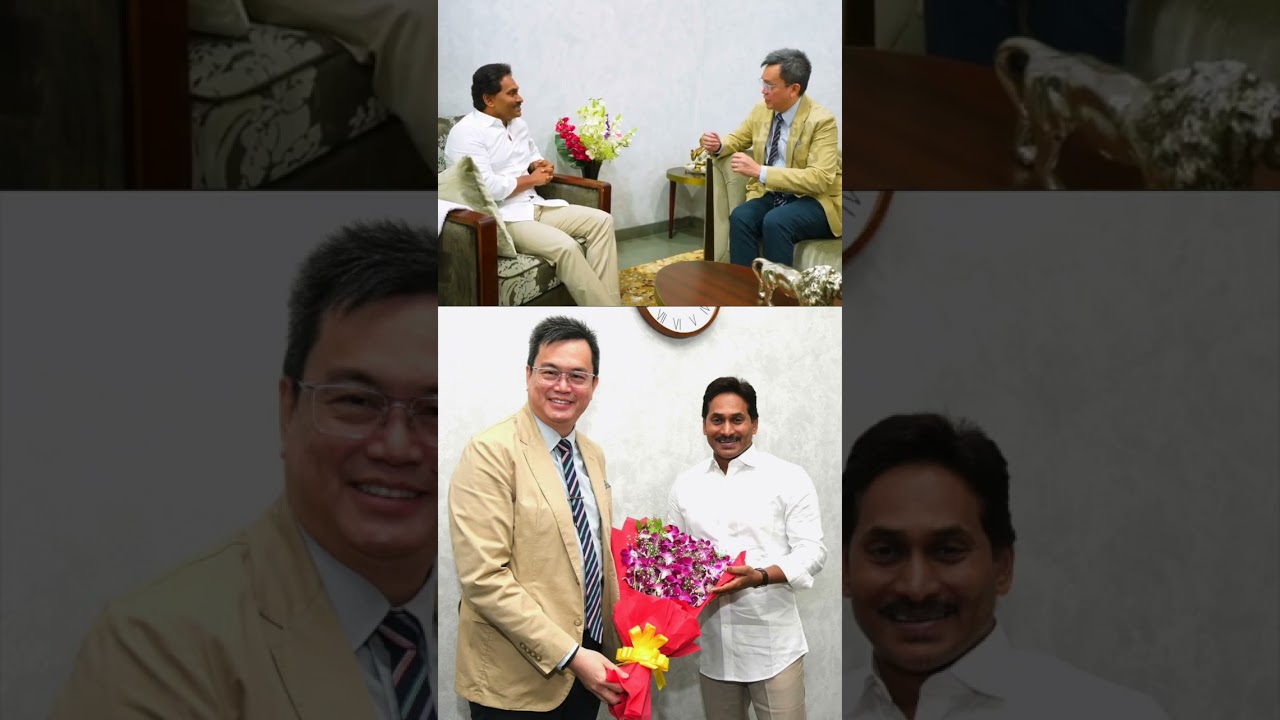 Singapore Consul General (Chennai) Edgar Pang-The Chiang Met with YS Jagan #ysjagan
