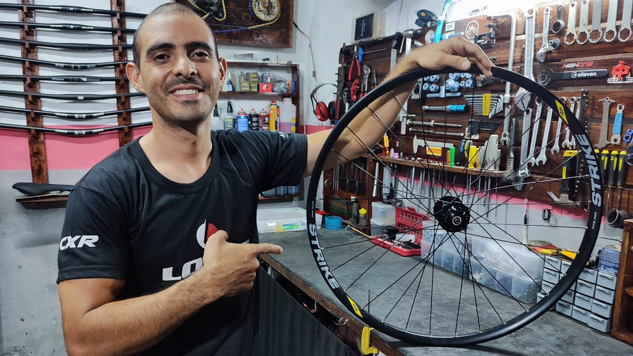 Como Montar Roda Dianteira de MTB — Enraiação pelo padrão Shimano