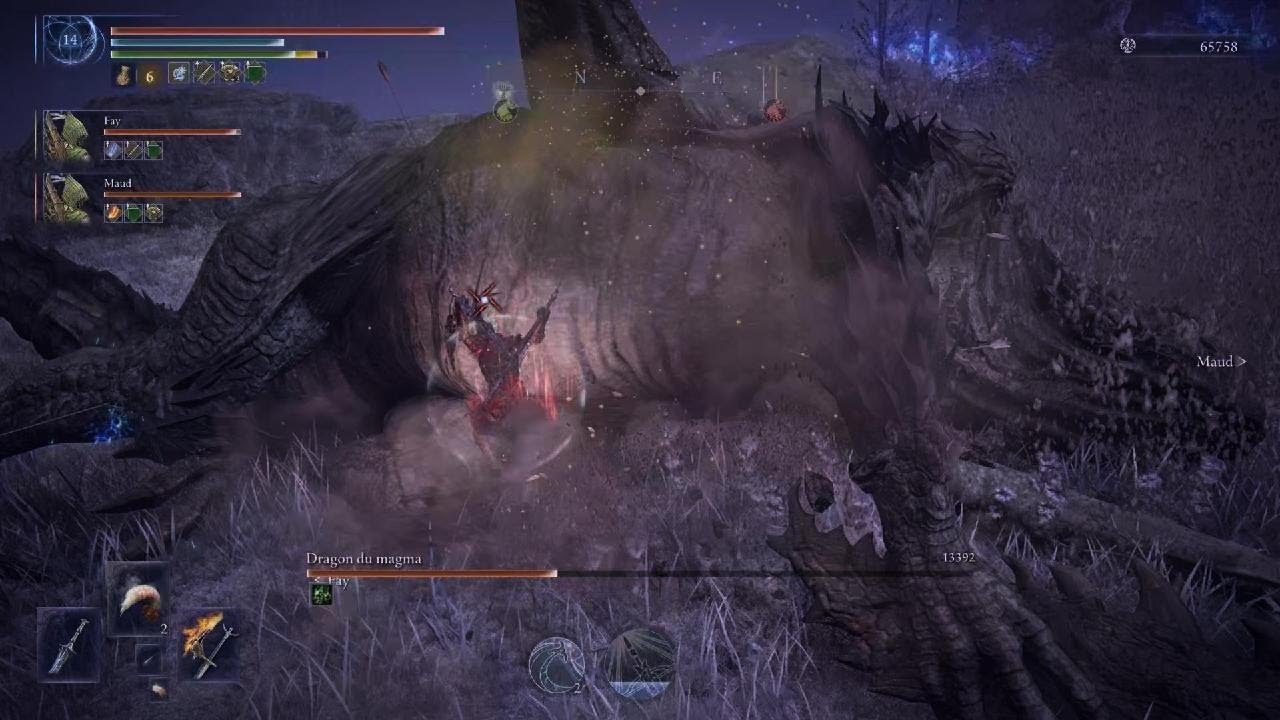 ELDEN RING NIGHTREIGN : Gueule Béante [Deep of Night Level 5] [Double Espadon]