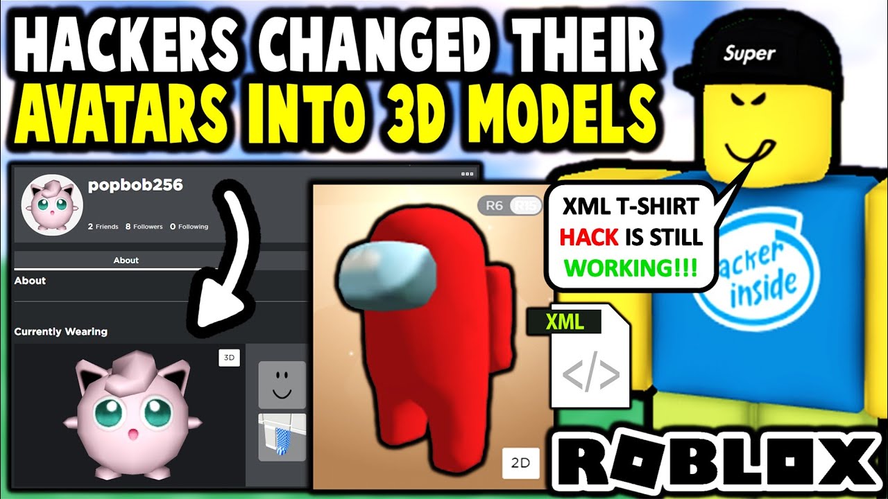 Roblox Hackers Changed Their Avatars INTO 3D MODELS!?