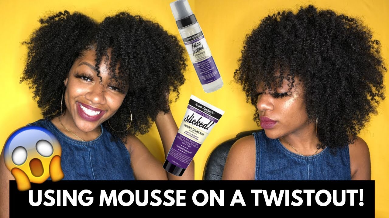 I TRIED MOUSSE FOR A TWISTOUT! | Aunt Jackie's Grapeseed Collection Review
