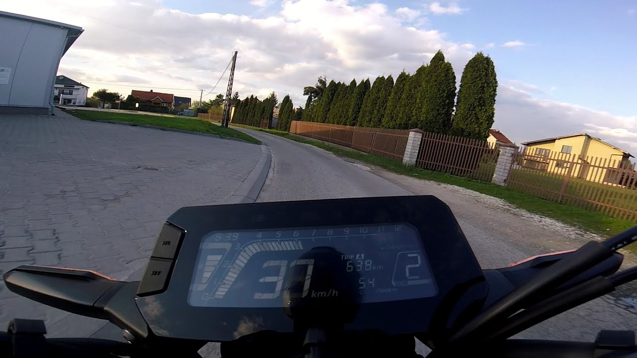 Honda CB125R Neo Sports Café 2021 jazda po dotarciu 1k km PL