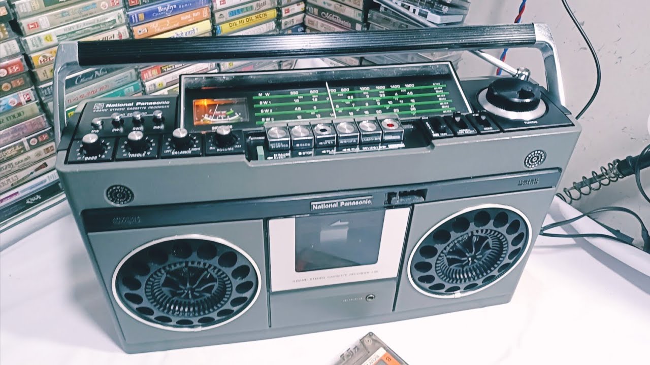 National Panasonic RS-466ST 4radio stereo casset recorder Tape chalana sikhiye#vintage#new viral