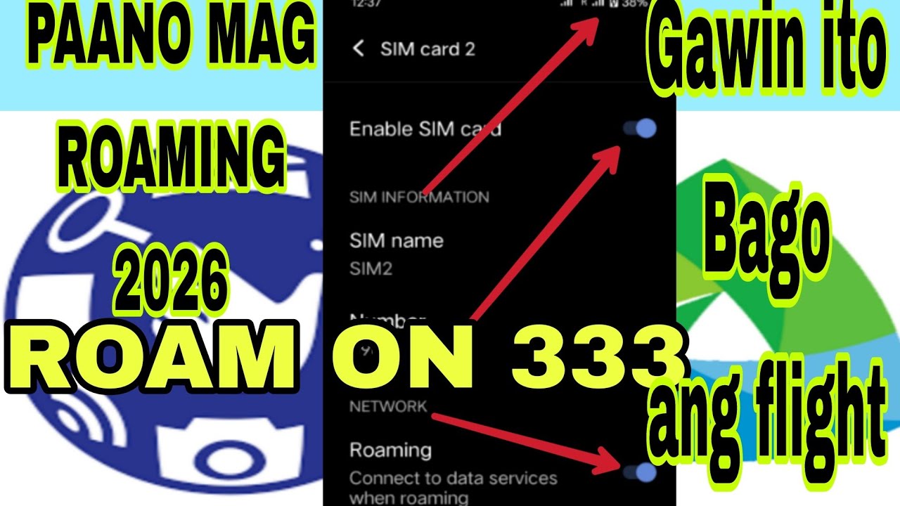NEW!HOW TO ACTIVATE ROAMING GLOBE,SMART SIMCARD STEP BY STEP[LATEST UPDATE]
