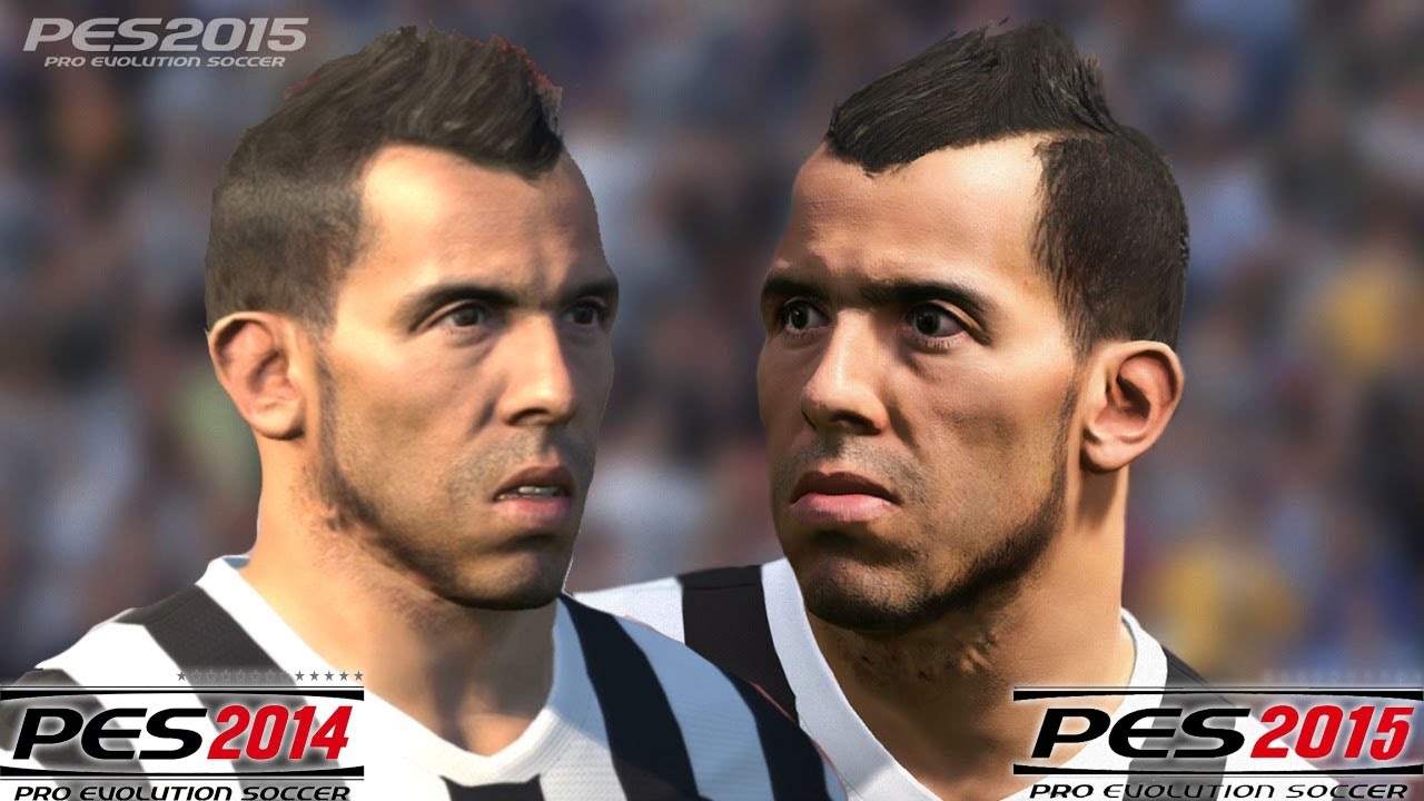 PES 2015 vs PES 2014 FACE Comparison JUVENTUS