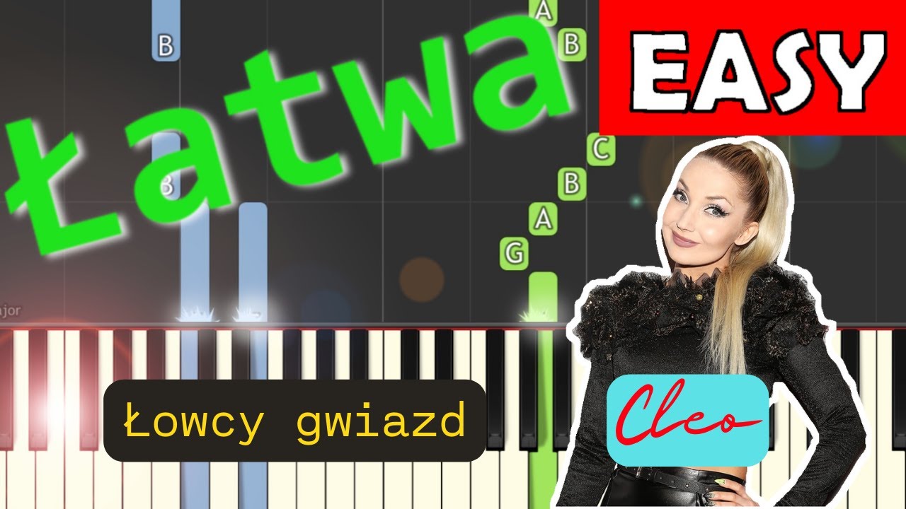 🎹 Łowcy Gwiazd (Cleo) - Piano Tutorial (łatwa wersja) 🎹 🎵 NUTY W OPISIE 🎼
