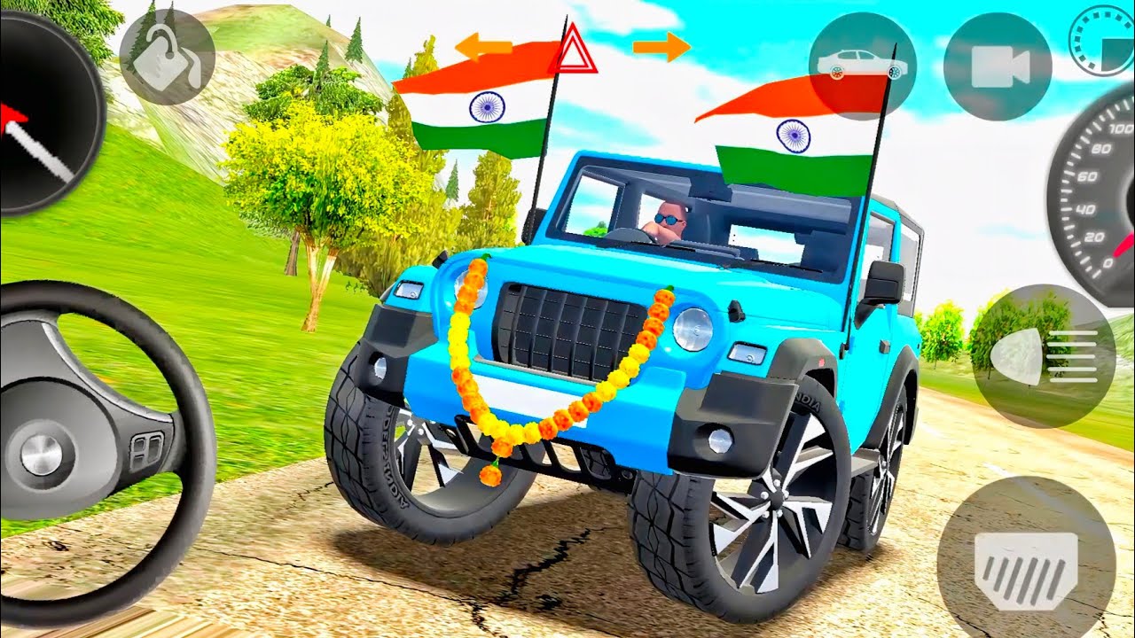 Modified Mahindra thar mp golden 🚗🚗 gadi bala game .Car games android 2025