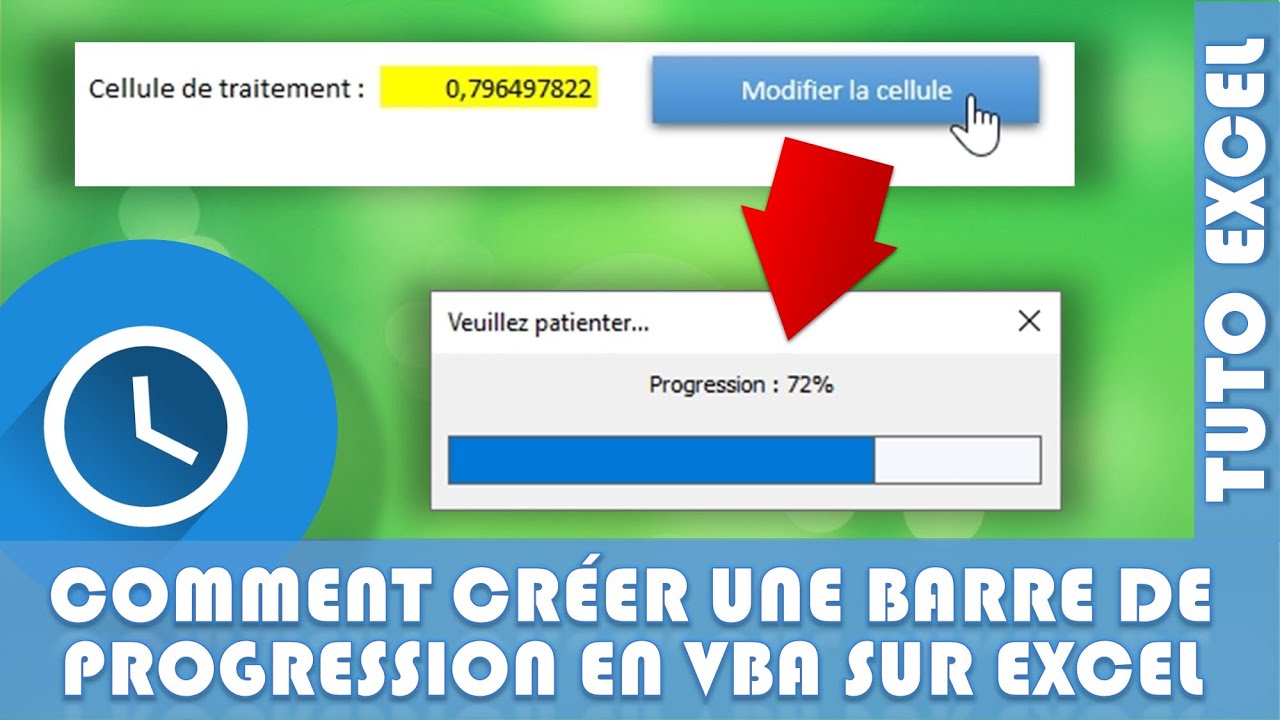 COMMENT CR&Eacute;ER UNE BARRE DE PROGRESSION EN VBA A R&Eacute;UTILISER DANS TOUS VOS CLASSEURS EXCEL !