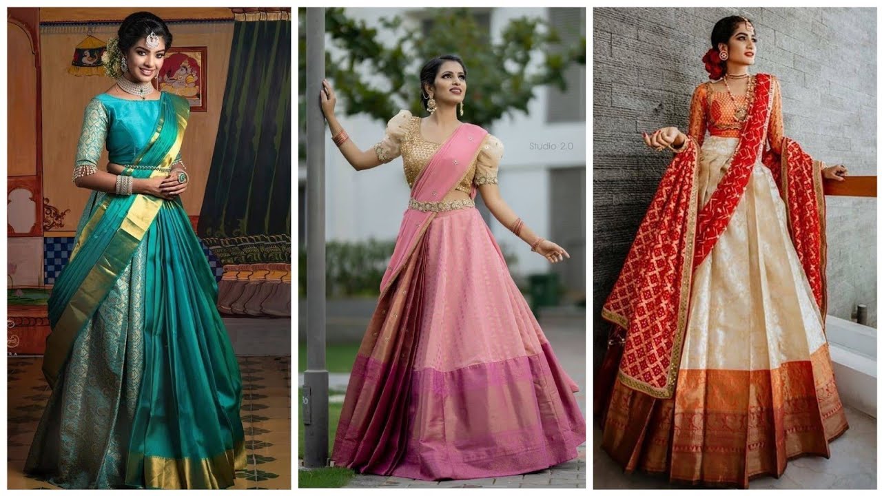 Silk lehanga designs/ Latest silk Lehenga designs 2020/ party wear Lehenga choli designs