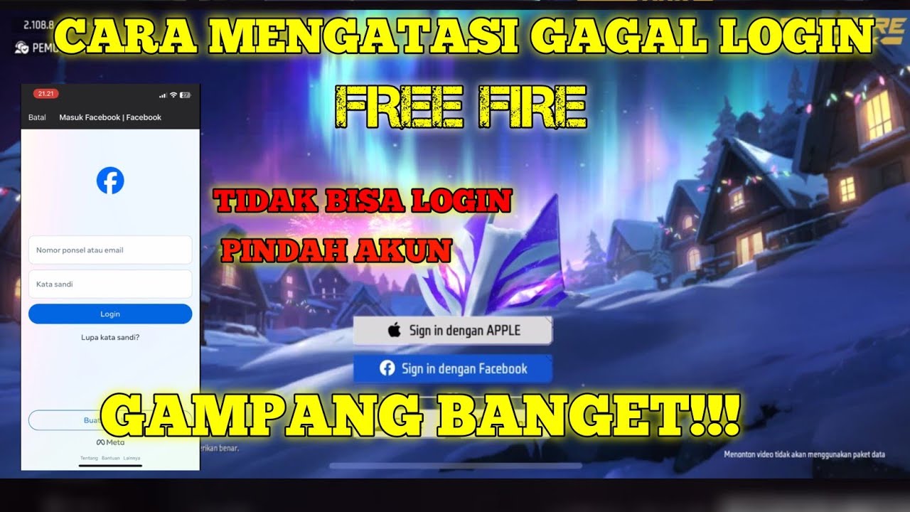 CARA MENGATASI GAGAL LOGIN FF FB TIDAK BISAN LOGIN MENGGUNAKAN AKUN FACEBOOK FF TERBARU 2025