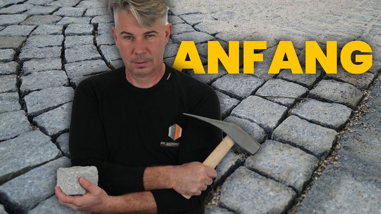 Der Segmentbogen Anfang mit Pflastermeister Mario Tomasek