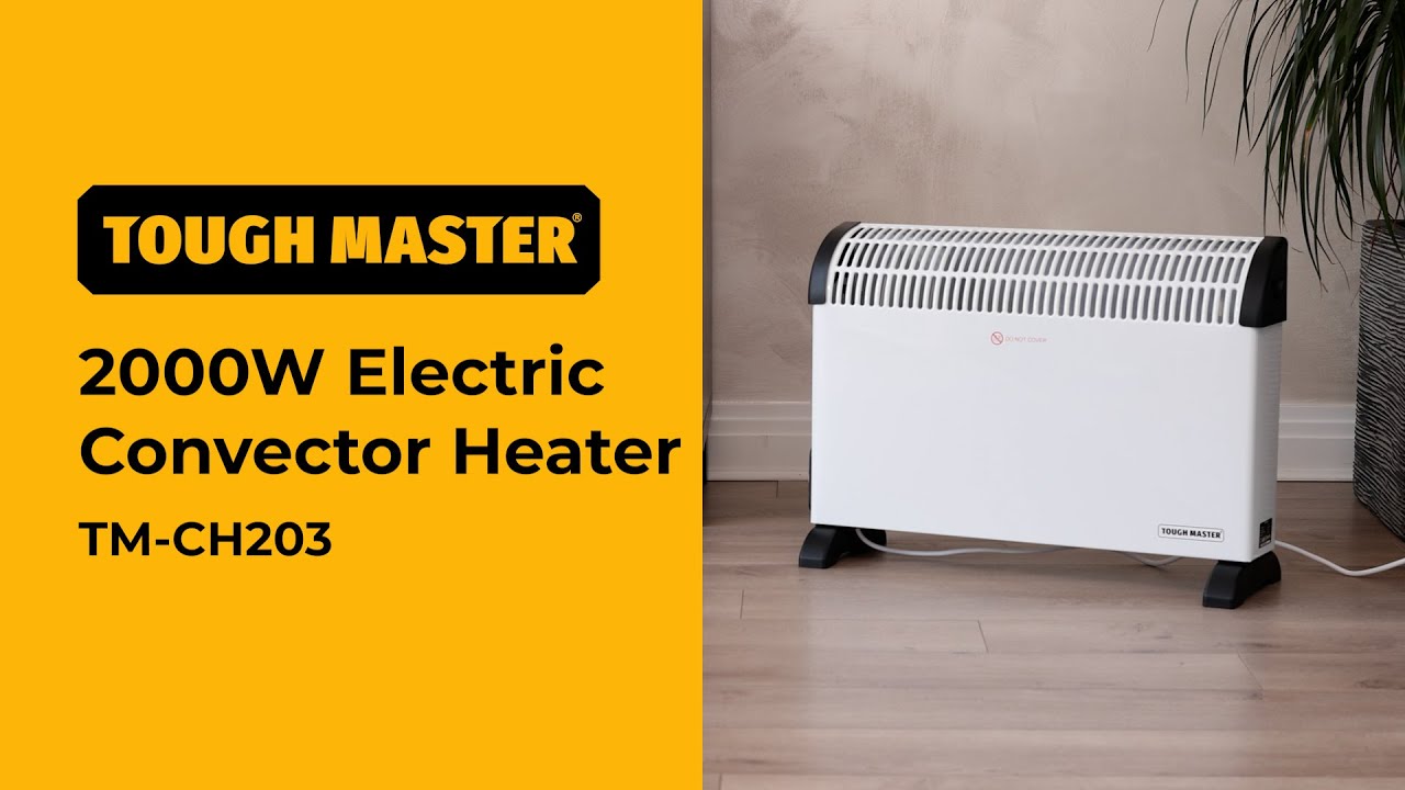 TOUGH MASTER® TM-CH203 Electric Convector Heater 2000W Portable Thermostat Fan Timer