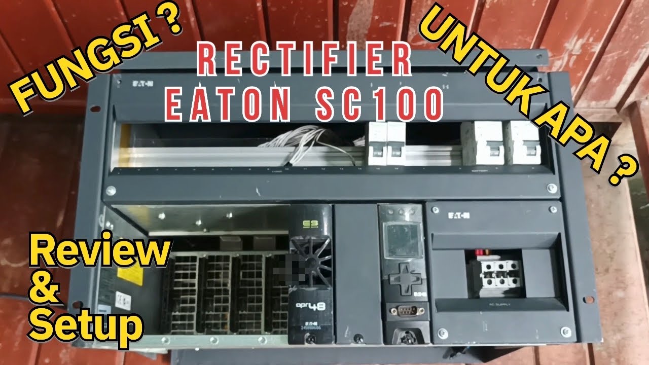 HOW TO SET RECTIFIER EATON SC100 OUTPUT VOLTAGE ⁉️