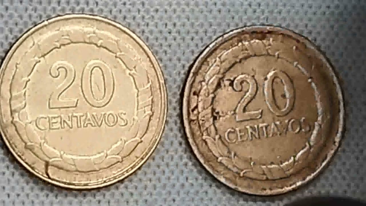 Moneda de 20 centavos de ramo cerrado de 1967 de Colombia, tiene un precio de 67$ d&oacute;lares.