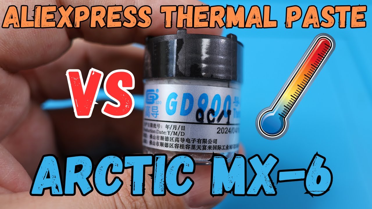 AliExpress Thermal Paste GD900 VS Arctic MX-6.
