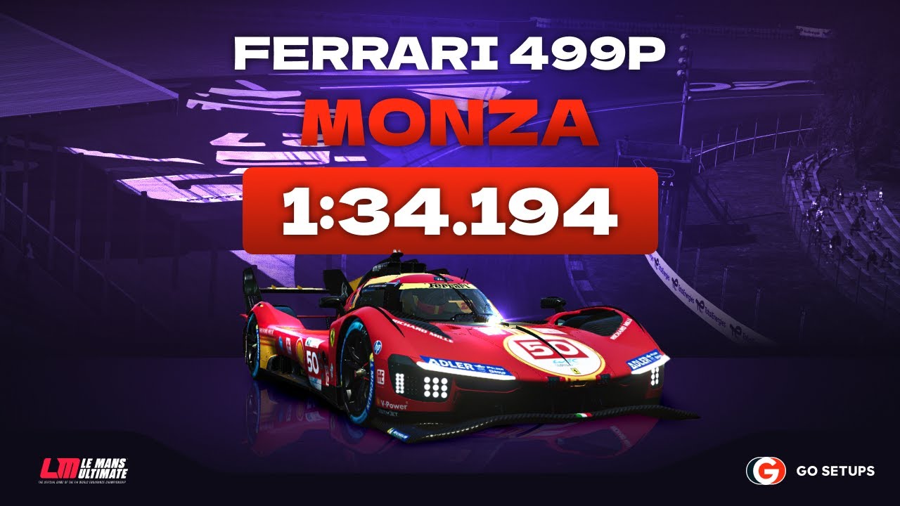 Le Mans Ultimate | Ferrari 499P - Monza | V1.1 Hotlap