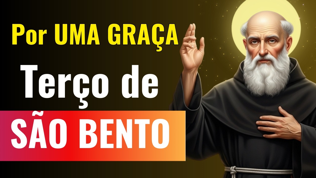 🕯️📿✝️TERÇO DE SÃO BENTO PARA GRAÇA URGENTE 🙏  Oração de Proteção e Libertação Espiritual