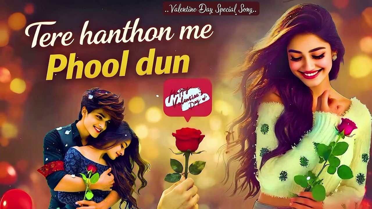 Tere Hathon Me Phool Dun 🌹   Valentine’s Day Special Romantic Song 2026 ❤️   Love Melody MP4 1080p